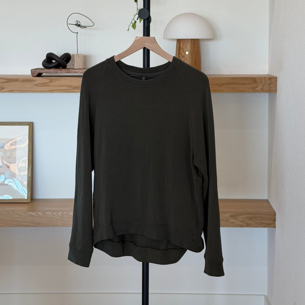 Lou & Grey Signaturesoft Sweatshirt - Green - S